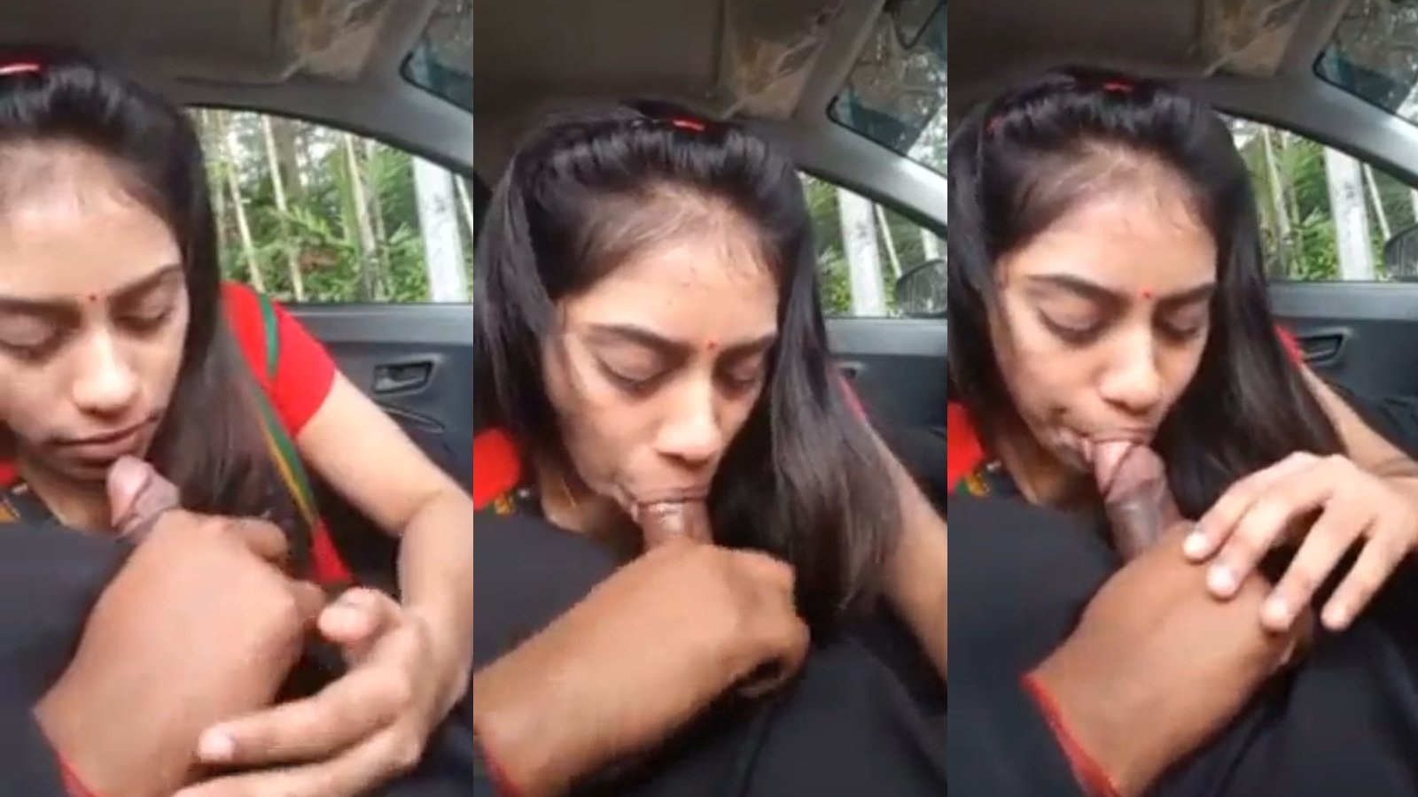 College Girl Giving Blowjob In Car