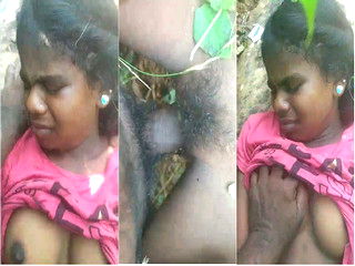 Desi Village Girl Hairy Pussy Fucking In Jungle