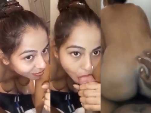 Desi GF Sucking And Ridding On Bf Cock