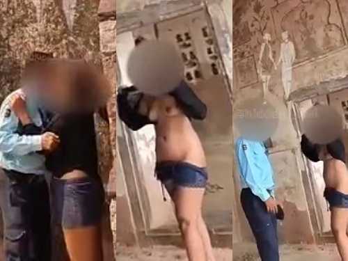 Hot Rajasthani Girl Nude Ass Walking On Fort And Trying To Seduce Fort Guard