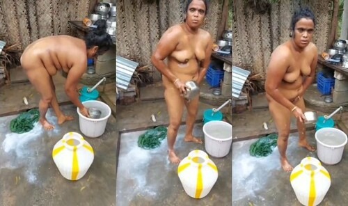 Telgu Mature Aunty Nude Open Bath Capture