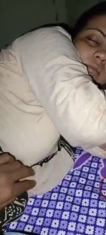 Sleeping Bhabhi Boobs Nude Captured By Her Younger Devar