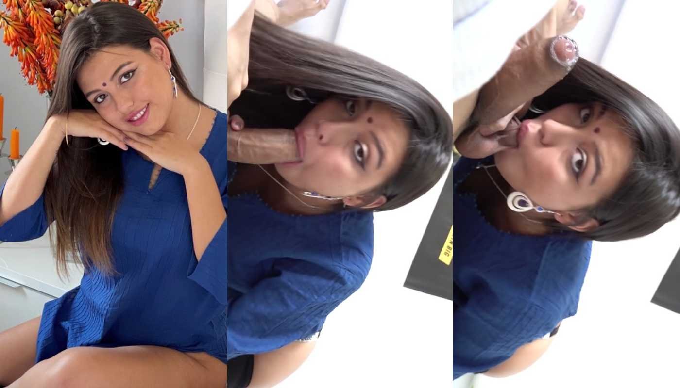 NRI Hot Girl Sucking Lover’s Big Fat Cock