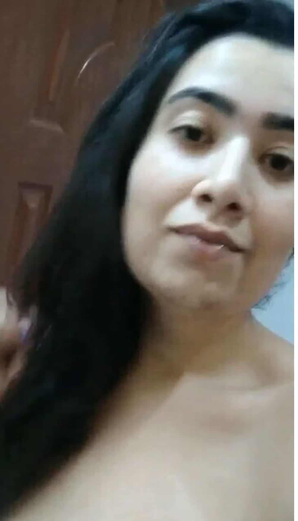 Sexy Bhabhi Pressing Her Boobs And Showing