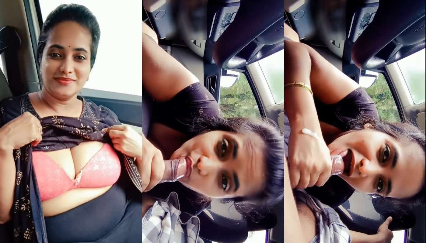 Cute Hot Girl Showing Nude Boobs In Car And Giving Amazing Blowjob Lover