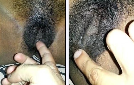 Bf First Time Touching His Gf Hairy Pussy