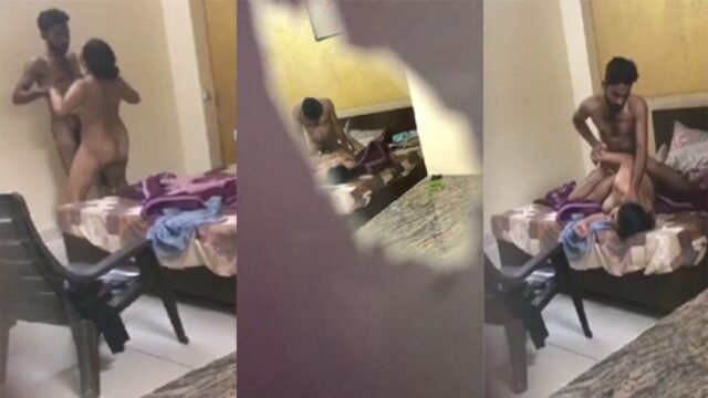 Horny Boy Fucking His Alone BBW Bhabhi On Bed