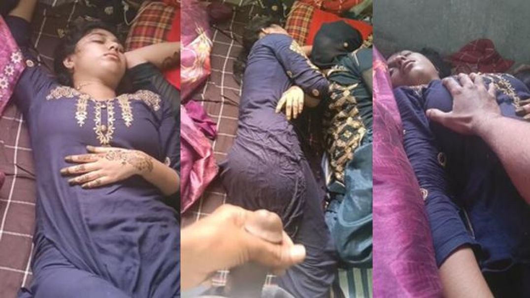 Bangladeshi Jija Pressing His Sleeping Sali Boobs And Jerking