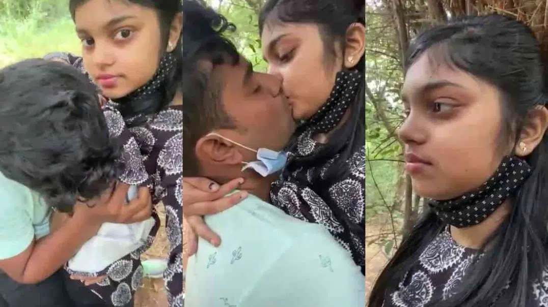 Desi College Teen Girl Kiss And Boobs Sucked By Bf In Jungle