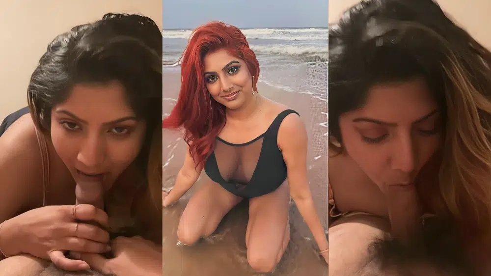 Tamil Hot Model Giving Sloppy Blowjob To Bf