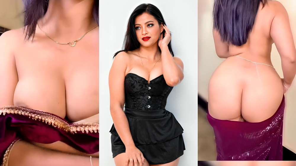 Hot Insta Model Shows Her Sexy Boobs And Big Round Ass On Cam