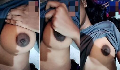 Desi Bebe Showing Her Boobs And Black Nipples To Bf On Vc