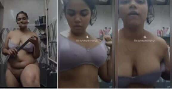 Hot Chubby Bebe Strips And Showing Her Big Ass And Boobs