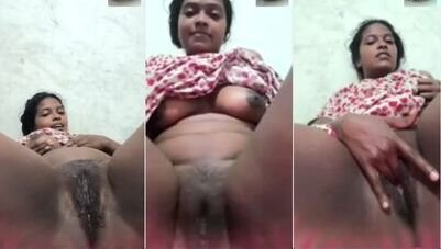 Hot Tamil Girl Showing And Fingering Her Hairy Pussy For Lover