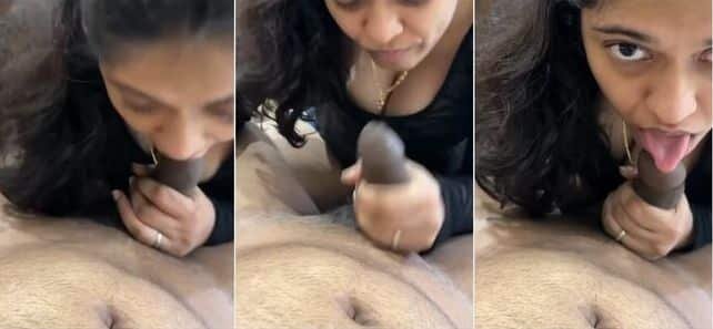 Married Mid Age Milf Bhabhi Giving Sexy Blowjob To Bf