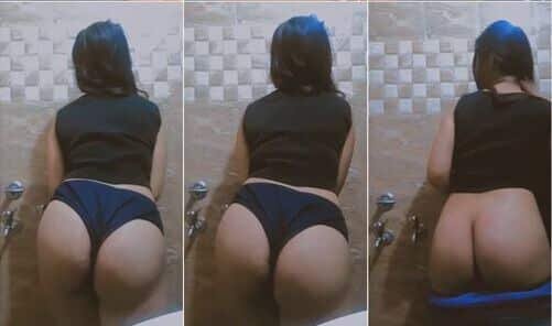 Sexy Girl Shows Her Hot Ass And Naked Boobs