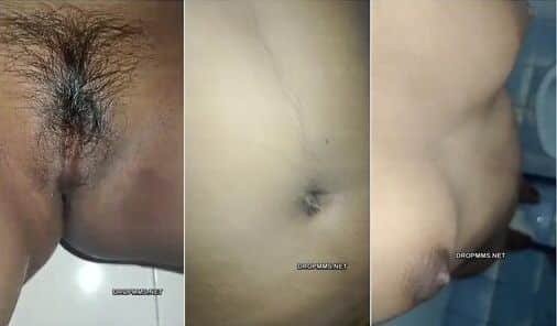 Srilankan College Young Girl Showing Her Small Tits And Hairy Pussy